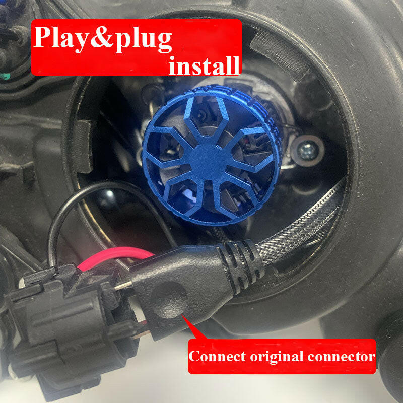 Tricolor Car LED headlight bulb 6500K 4300K 4700K - Phoenix Auto Lighting