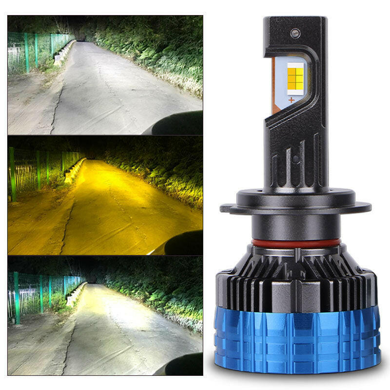 Tricolor Car LED headlight bulb 6500K 4300K 4700K - Phoenix Auto Lighting