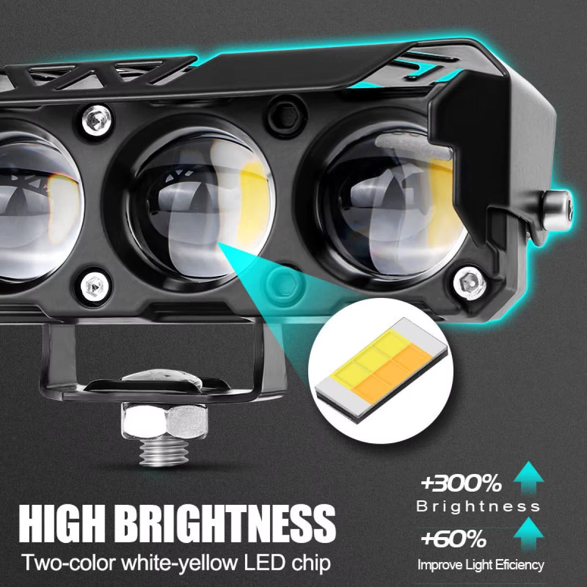 Motorycle led light headlight