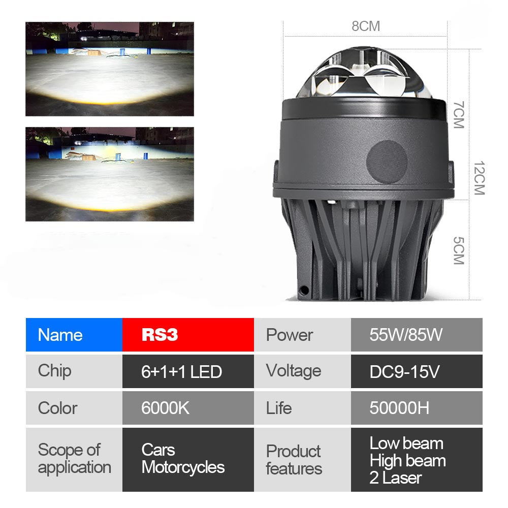 Bi-led Projector Headlight Lenses