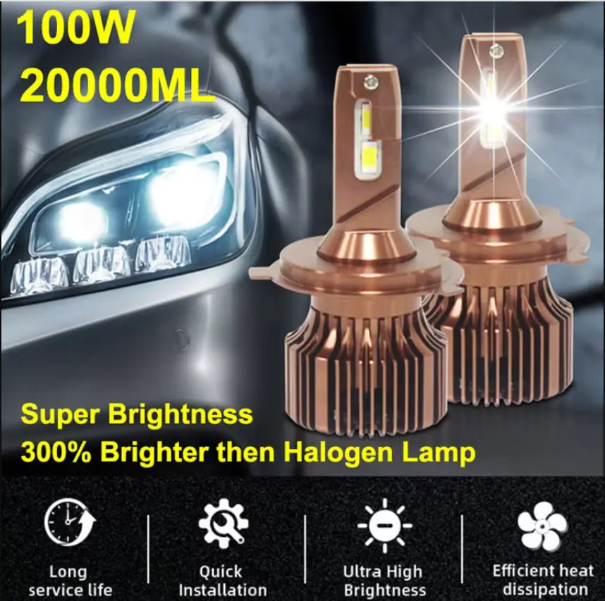 100W Car Headlight Bulb Head light - Phoenix Auto Lighting