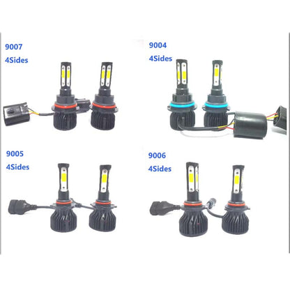 4 Sides LED Headlight Bulbs