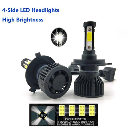 4 Sides LED Headlight Bulbs