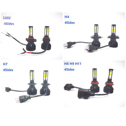 4 Sides LED Headlight Bulbs