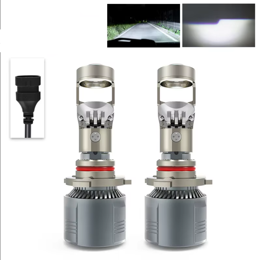 LED Headlight Mini Lens Projector