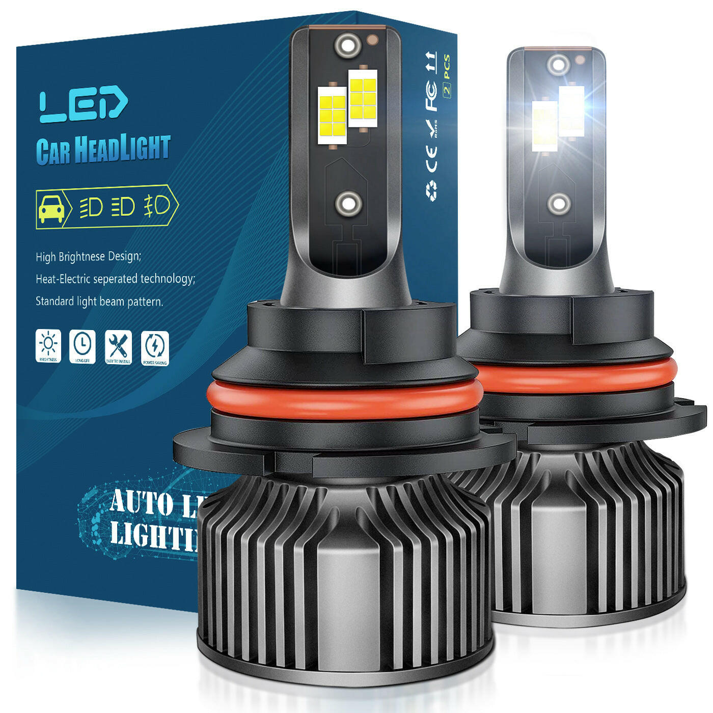 H4 Car LED headlights head lights Bulb - Phoenix Auto Lighting