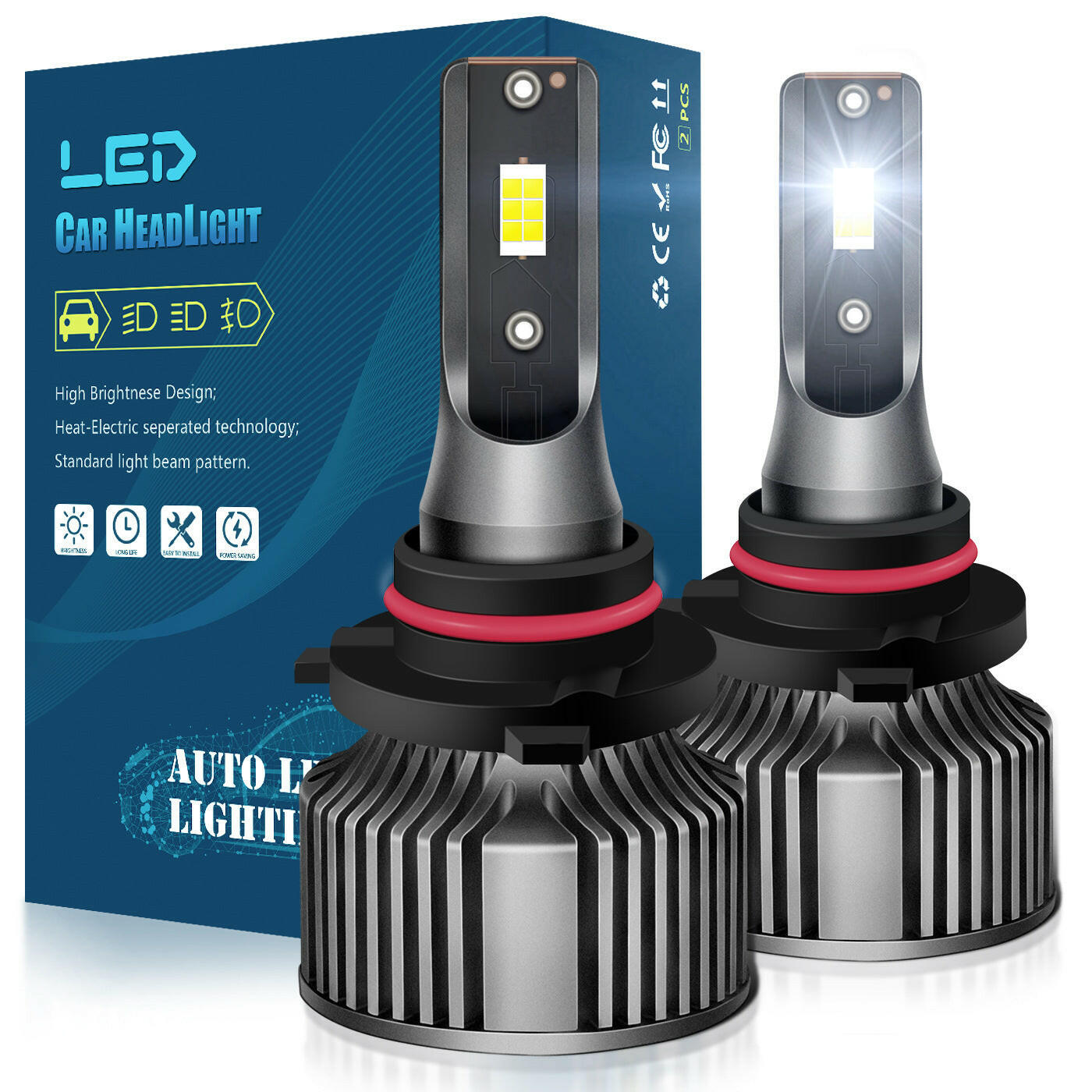 H4 Car LED headlights head lights Bulb - Phoenix Auto Lighting