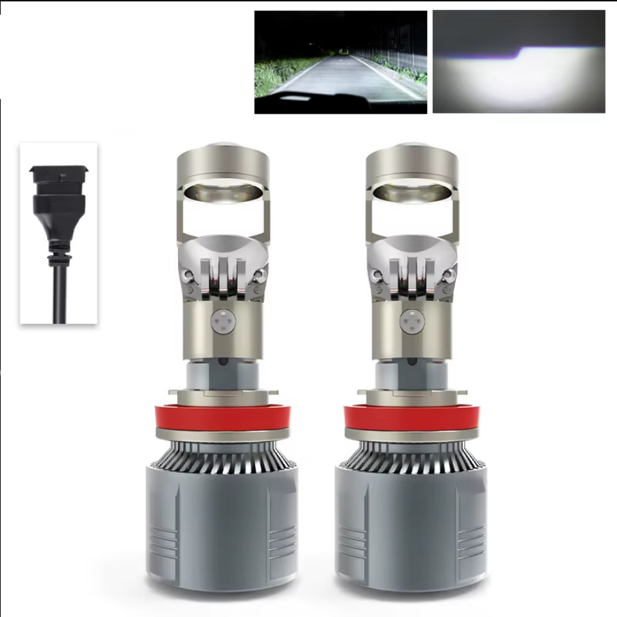 LED Headlight Mini Lens Projector