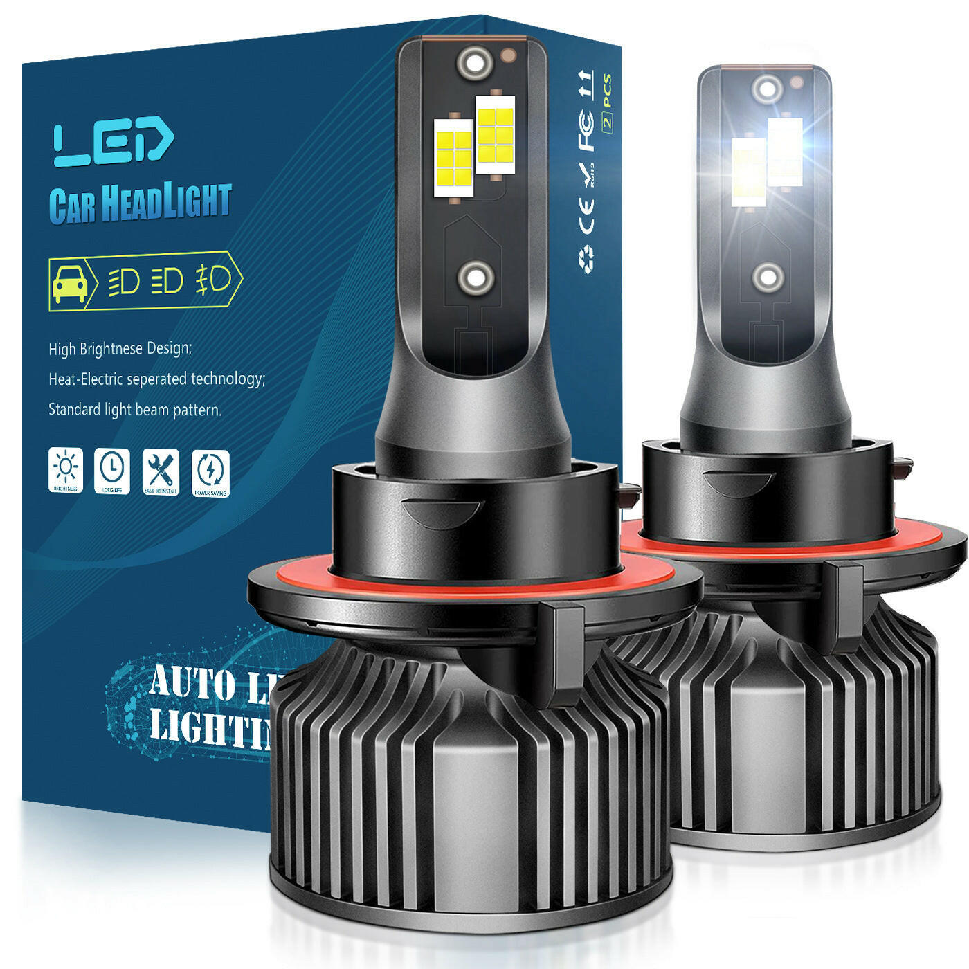 H4 Car LED headlights head lights Bulb - Phoenix Auto Lighting