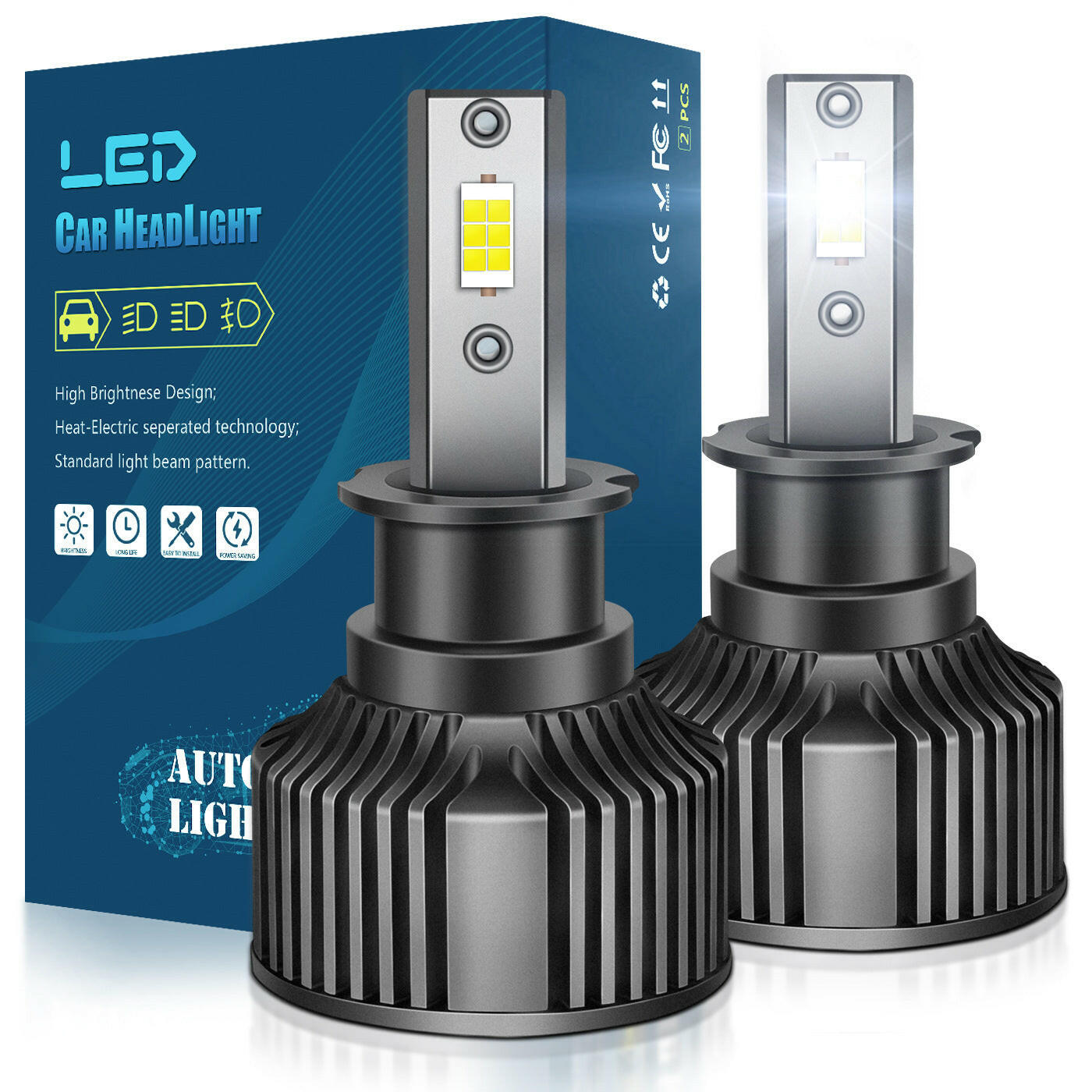 H4 Car LED headlights head lights Bulb - Phoenix Auto Lighting
