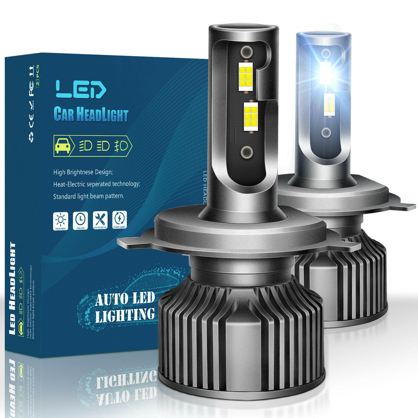 H4 Car LED headlights head lights Bulb - Phoenix Auto Lighting