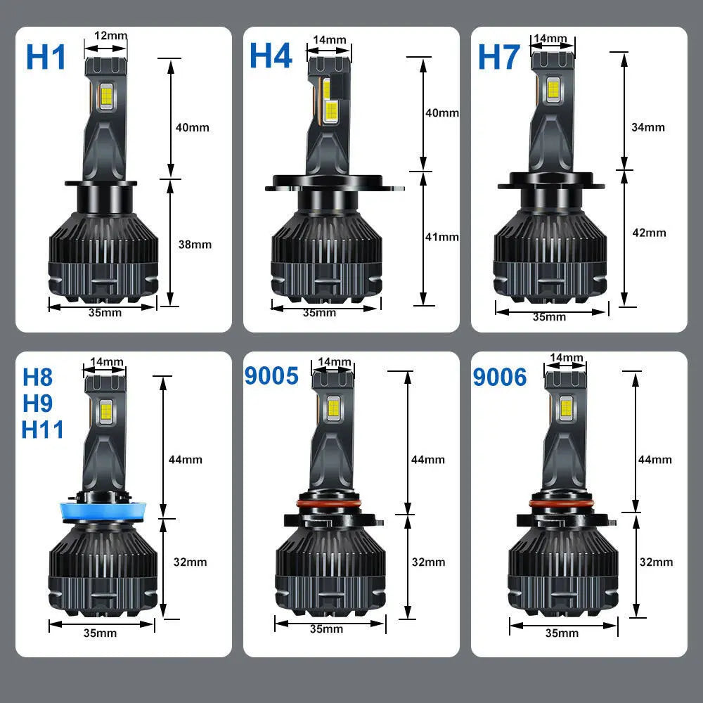H4 LED Car Headlights Bulbs