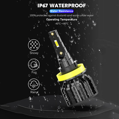 H11 LED Headlight Bulb Error Free Turbo LED Car Lamps - Phoenix Auto Lighting