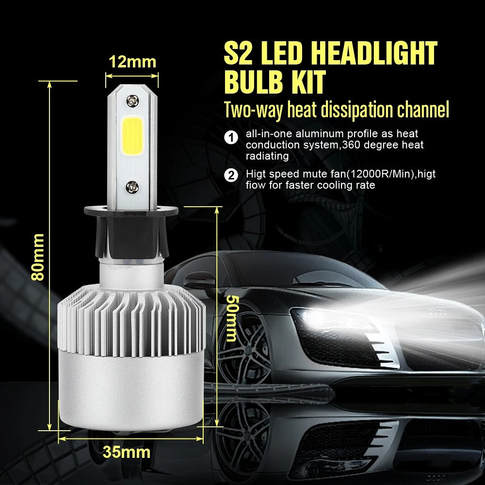 S2 LED Light Car Headlight Bulb - Phoenix Auto Lighting