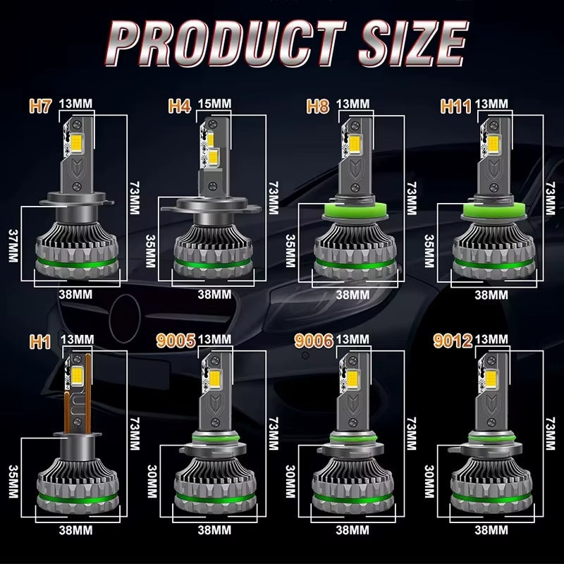 300W H7 LED Headlights Bulb Canbus - Phoenix Auto Lighting