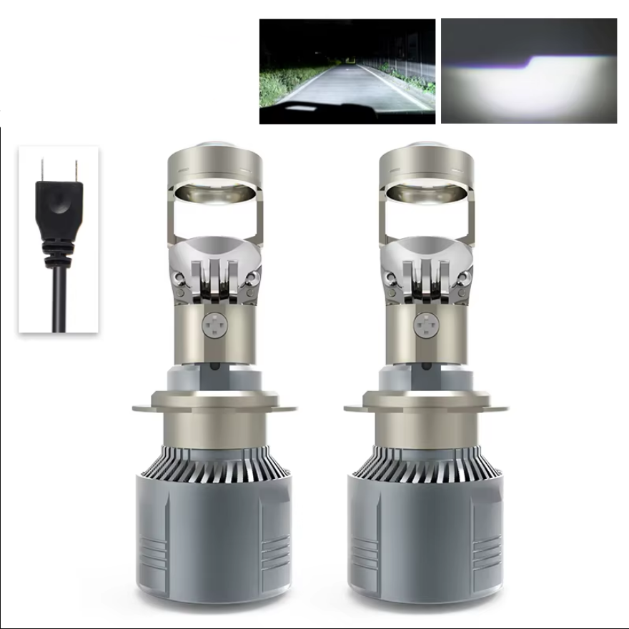 LED Headlight Mini Lens Projector